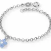 Pia & Per Barn Smycken^Armband ljusblå blomma