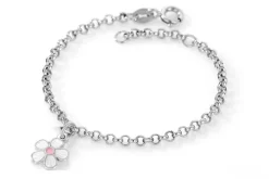 Pia & Per Barn Smycken^Armband vit blomma