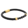 by Billgren Herr Smycken^bracelet black/gold 21cm
