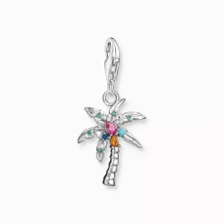 Thomas Sabo Charms^Charm-hängsmycke färgglad palm silver