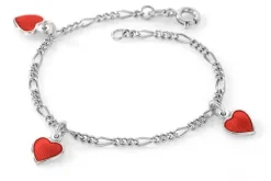Pia & Per Barn Smycken^Charms armband hjärtan