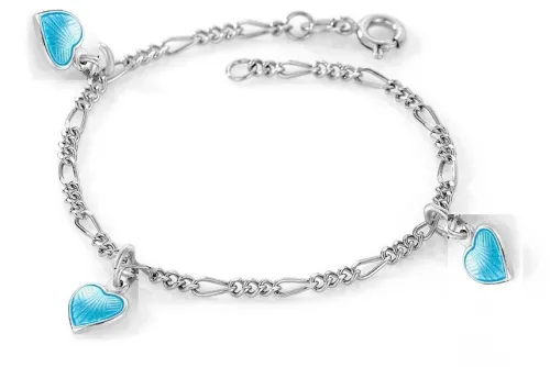 Pia & Per Barn Smycken^Charms armband hjärtan