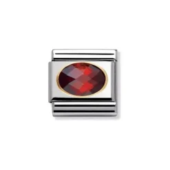 Nomination Nomination^Classic Cubik Cirkon Röd