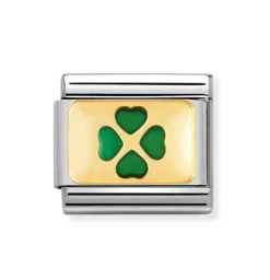 Nomination Nomination^Classic Green Four Leaf Clover