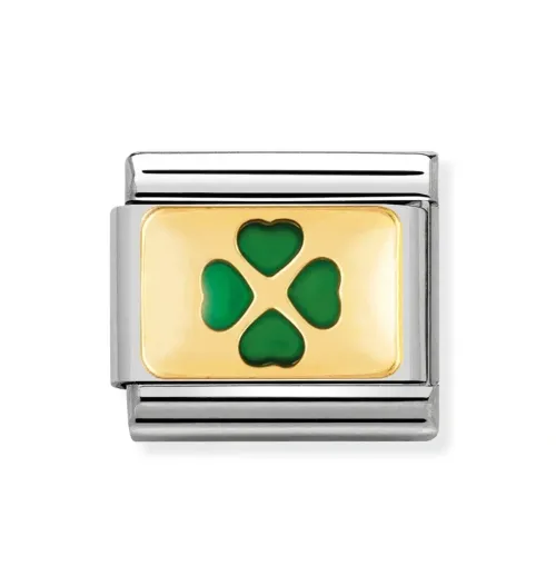 Nomination Nomination^Classic Green Four Leaf Clover