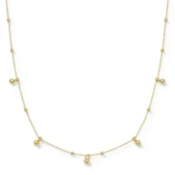 Jemp Guld Förgyllt Silver | Halsband^Collie fg silver kedja kulor