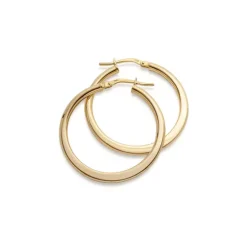 Jemp Guld Örhängen | Förgyllt Silver^Creol FG 925silver doc 25mm