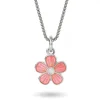 Pia & Per Barn Smycken^Halsband rosa blomma