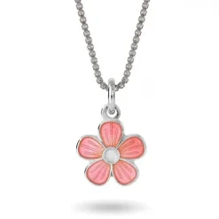 Pia & Per Barn Smycken^Halsband rosa blomma