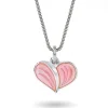 Pia & Per Barn Smycken^Halsband rosa hjärta inkl kedja