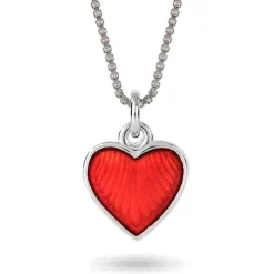 Pia & Per Barn Smycken^Halsband Rött hjärta