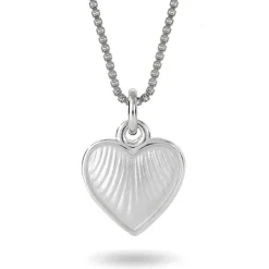 Pia & Per Barn Smycken^Halsband vitt hjärta