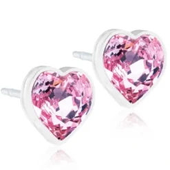 Blomdahl medical Hudvänliga Örhängen^Heart light Rose 6mm