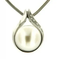 Jemp Guld Hängen^Hänge 18k 0,02 w/si Pärla 10,75mm