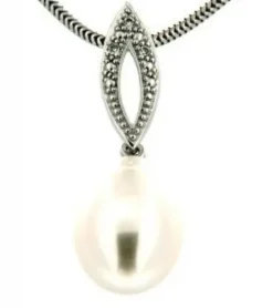 Jemp Guld Hängen^Hänge 18k 0,015ct w/p Pärla