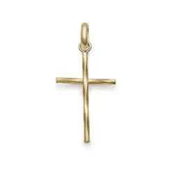 Jemp Guld Hängen^Hänge kors 18k twist 25x14mm