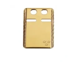 Jemp Guld Gravyrbrickor^IDbricka guld/silver