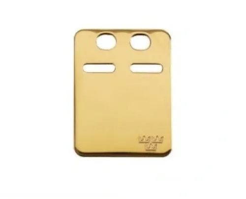 Jemp Guld Gravyrbrickor^IDbricka guld/silver