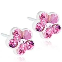 Blomdahl medical Hudvänliga Örhängen^Medical Plastic Flower Light Rose 6mm