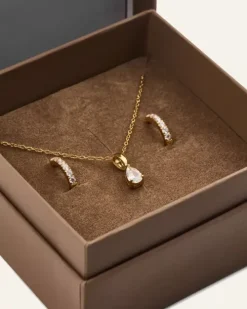 Mockberg Örhängen | Halsband^Shiny Belle gold combo