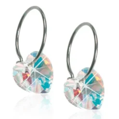 Blomdahl medical Hudvänliga Örhängen^NT heart 10mm rainbow