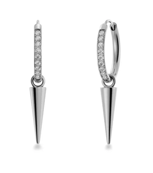 Edblad & Co Örhängen^Peak Hoops Sparkle Steel