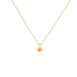 Jemp Guld Halsband^Pearl bubble short neck 40-45