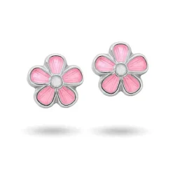 Pia & Per Barn Smycken | Örhängen^Örh. silver Rosa blomma