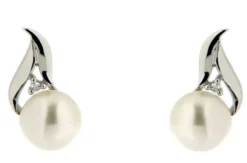 Jemp Guld Örhängen^Örhänge 18k guld 0,02ct w/si Pärla