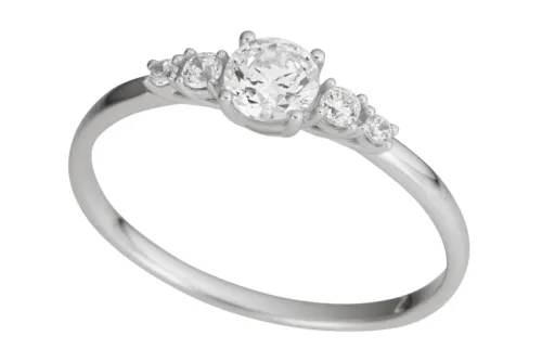 JEMP Ringar^Ring 18k guld med Cz