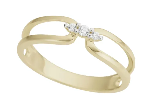 JEMP Ringar^Ring 18k guld med Cz