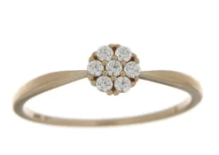 JEMP Ringar^Ring 18k guld med Cz