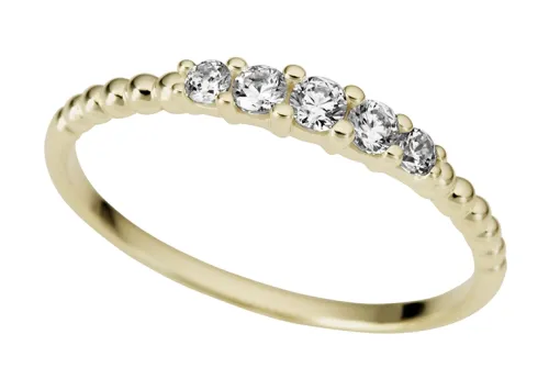 JEMP Ringar^Ring 18k guld med Cz