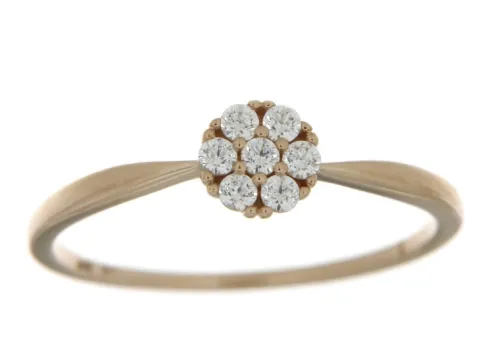 JEMP Ringar^Ring 18k guld med Cz