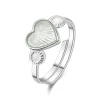 Pia & Per Barn Smycken^Ring vitt hjärta