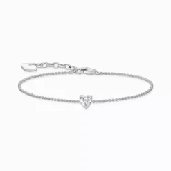 Thomas Sabo Armband^bracelet white heart-shaped zirkonia