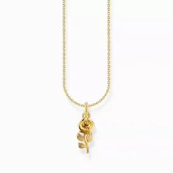 Thomas Sabo Halsband^gold plated necklace rose