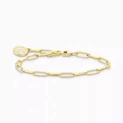 Thomas Sabo Armband^guldpläterat member charm bracelet 17cm