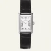 Mockberg Mockberg | Dam^TIMELESS black leather silver watch