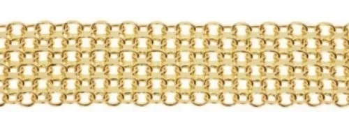 Jemp Guld Armband^X-länk armband 5-radig